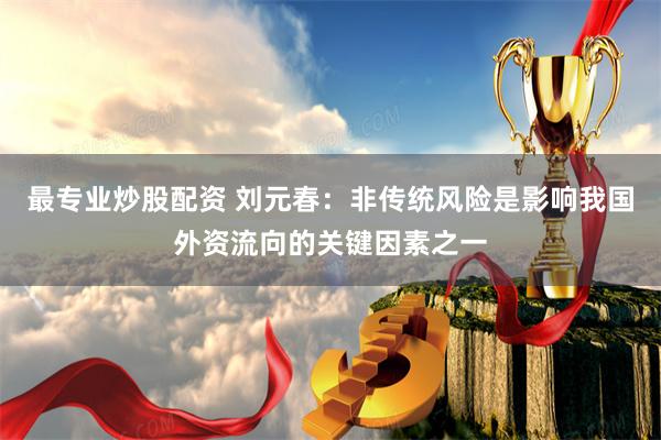 最专业炒股配资 刘元春：非传统风险是影响我国外资流向的关键因素之一